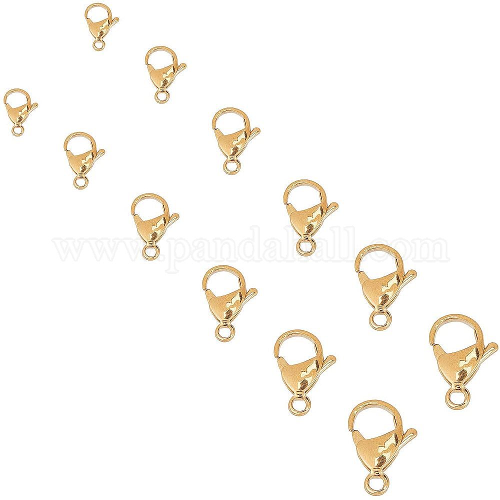 Shop UNICRAFTALE 48pcs 6 Sizes Lobster Claw Clasps Manual Polishing