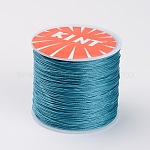 Round Waxed Polyester Cords, Dark Cyan, 0.45mm, about 174.97 yards(160m)/roll
