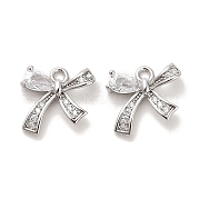 Латунные микропаве прозрачные кубические циркониевые подвески KK-C054-04P