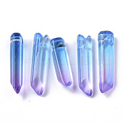 Двухцветные стеклянные бусины GLAA-S167-13D