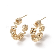 Brass Stud Earrings KK-L208-80G