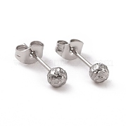 Серьги-гвоздики из нержавеющей стали 304 EJEW-C038-01P