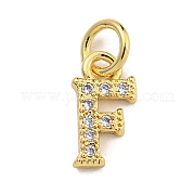 Буквица из латуни с подвесками из кубического циркония KK-Q814-26F-G