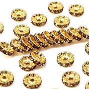 Латунь марки А горный хрусталь Spacer бисер RSB039NF-05G