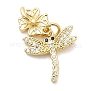 Латунные микро проложить кубического циркония подвески KK-H529-24G