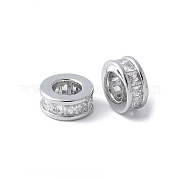 Латунные микропаве прозрачные кубики из циркония KK-F892-30P