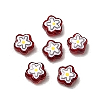 Стеклянные эмалевые бусины ручной работы&nbsp;GLAA-K070-03E