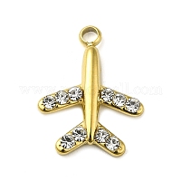 Ciondolo in acciaio chirurgico 316 con strass&nbsp;STAS-H189-01B-G