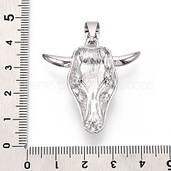 Подвески из латуни и синтетической бирюзы KK-T079-03B-P