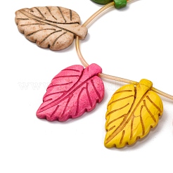 Синтетических нитей бирюзовые бусы G-C147-14