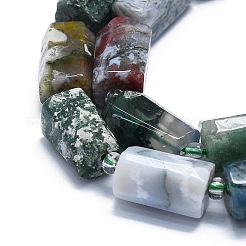 Природные моховой агат бисер нитей&nbsp;G-K245-I05-B01