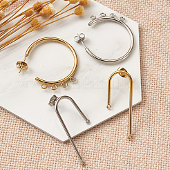 Фурнитура для сережек-гвоздиков из нержавеющей стали 304 STAS-TA0004-66