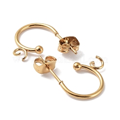 Фурнитура для сережек-гвоздиков из нержавеющей стали 304&nbsp;STAS-Z028-B02-G-02