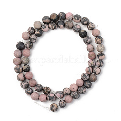 Природные родонит бисер нитей G-S369-010B-A