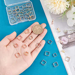 48шт. 6-х стильная латунная рамка для бусин KK-AR0002-93