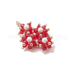 Подвески из имитированного австрийского хрусталя и стеклянных бусин&nbsp;PALLOY-MZ01060-03