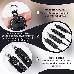 Кожа PU подвесные украшения AJEW-WH0270-193D