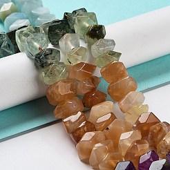 Нити бусин из натуральных смешанных драгоценных камней чакра G-D091-A08