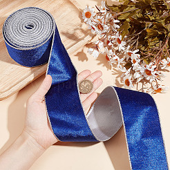 10 ярд односторонней бархатной ленты SRIB-WH0011-144