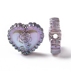 УФ-покрытие радужными переливающимися акриловыми бусинами X-OACR-E007-03