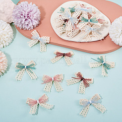 24 шт. 4 стиля полиэфирного кружева с бантом-украшением&nbsp;DIY-TA0015-29