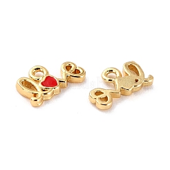 Латунь эмаль подвески&nbsp;KK-P207-002G-RS