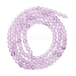 Natürlichen Amethyst Perlen Stränge&nbsp;G-H358-A01-3mm-01