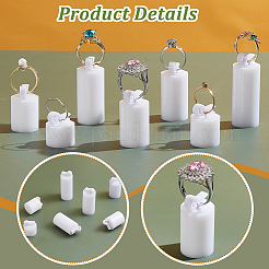 7 Stück 7 Größen Acryl-Schmuckständer für Fingerringe&nbsp;RDIS-WH0011-34B
