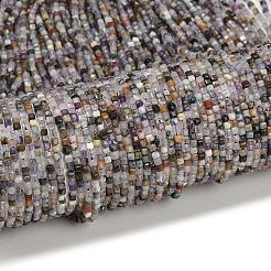 Природного флюорита бисер нитей&nbsp;LS-G-RM2025-D50-2x2mm-B