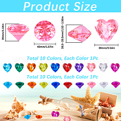 20шт 20 вида пластиковых кабошонов&nbsp;KY-SP0001-27