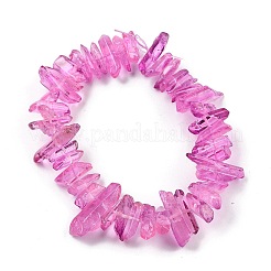 Нити натуральных окрашенных кварцевых бусин G-G791-14P