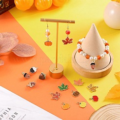 24 шт. 12 стильные осенние тематические подвески из сплава с эмалью&nbsp;ENAM-SC0003-59