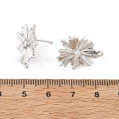 Латунные серьги-гвоздики из циркония&nbsp;KK-K371-39P