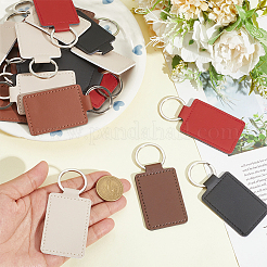 30шт 5 цвета ПУ брелки&nbsp;KEYC-CL0001-30