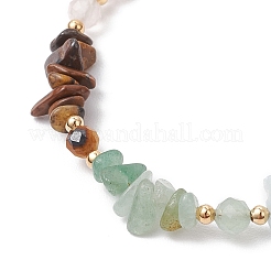 Браслеты из натурального розового кварца&nbsp;BJEW-JB11741-02