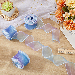 3 Rolle Polyester-Organzabänder&nbsp;SRIB-CY0001-37A