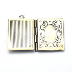 Подвески латуни медальон KK-F717-39AB-NR