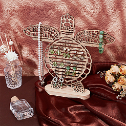 Деревянные подставки для сережек в виде морских черепах&nbsp;EDIS-WH0001-07