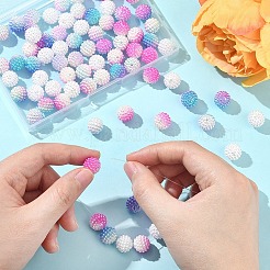 80 шт.4 цвета акриловые бусины из искусственного жемчуга&nbsp;OACR-YW0002-57