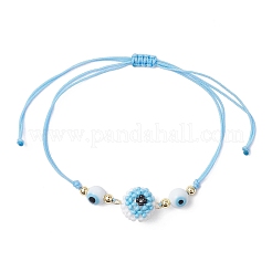Регулируемые браслеты из стеклянных бусин&nbsp;BJEW-MZ00234-02