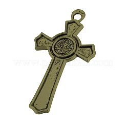 Pendentifs en alliage de style tibétain&nbsp;TIBE-T003-016AB-FF