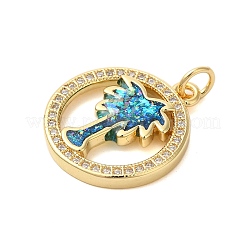 Латунные микро проложить кубического циркония подвески&nbsp;KK-K385-133G