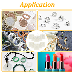 Квадратные бархатные пакеты для ювелирных изделий&nbsp;LS-ABAG-WH0035-055A-03