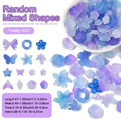 50 г прозрачных акриловых бусин&nbsp;OACR-YW0002-44F