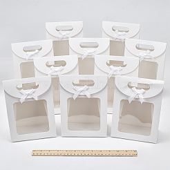Rechteckige Geschenktüten aus Kraftpapier&nbsp;LS-ABAG-WH0038-27A-02