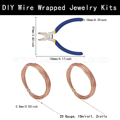 DIY Draht gewickelt Schmuck Kits&nbsp;DIY-BC0011-81A-03