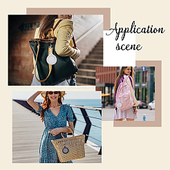 4 шт. 3-цветный держатель для бейджа из искусственной кожи&nbsp;HJEW-CL0001-02A