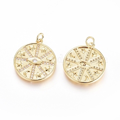 Латунные микро проложить кубического циркония подвески&nbsp;ZIRC-G166-24G