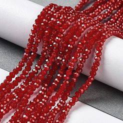 Запекание расписных стеклянных бусин с имитацией нефрита&nbsp;LS-DGLA-A034-J2MM-A29