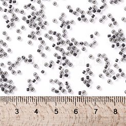 TOHOラウンドシードビーズ  日本製シードビーズ  （344fm）ブラックライニングクリスタルマット  11/0  2.2mm  穴：0.8mm  約1110PCS /ボトル  10 G /ボトル&nbsp;SEED-JPTR11-0344FM